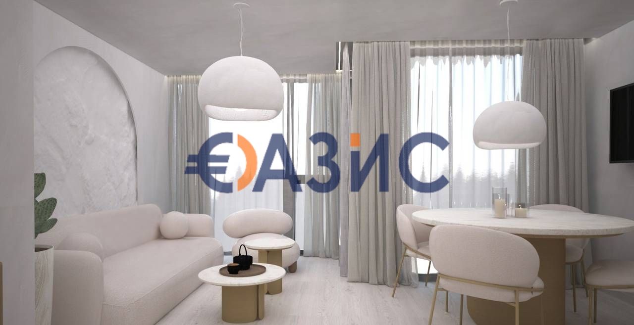 Студиа в строяща се сграда J'adore Blanc от 33,51 кв.м., Слънчев бряг,