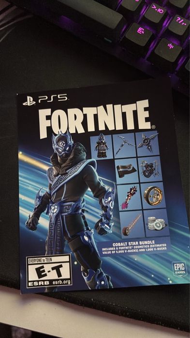 Карта с кодом на экслизивный ps5 скин Fortnite ps5 gift card