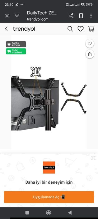 Кронштейн , адаптер для монитора Zeno