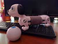 Робот Дакел, роботизираното кученце, изглежда като истински дакел