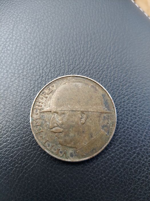 Monedă 20 lire Italia an 1928