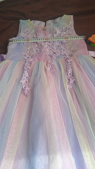 Лилава рокля размер 170