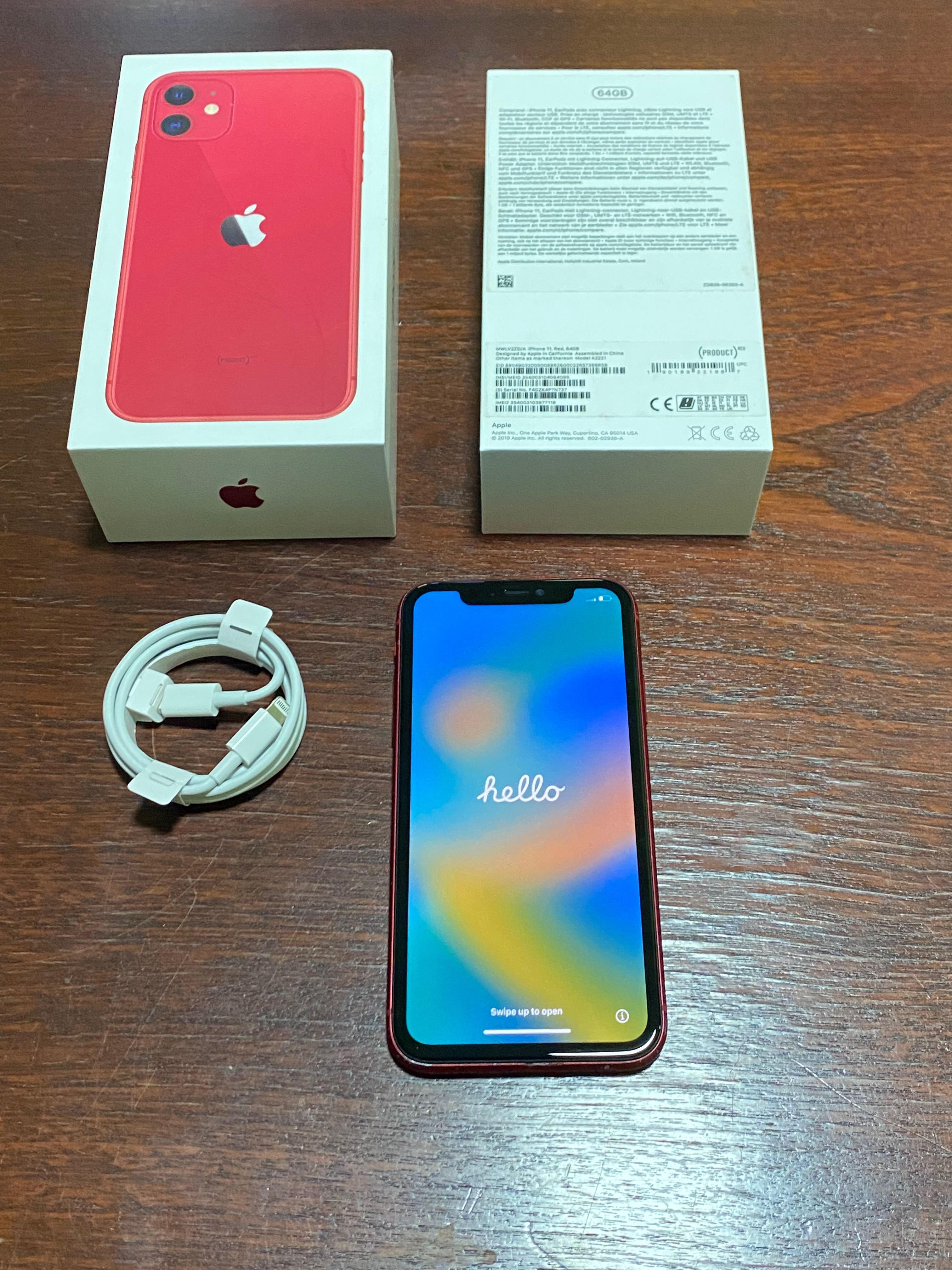 Apple Iphone 11 -  Red 64gb - Fullbox (Fără probleme)