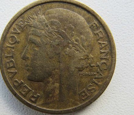 Сет 1, 2 франка и 50 сантима- 1937г., Франция, 202 D