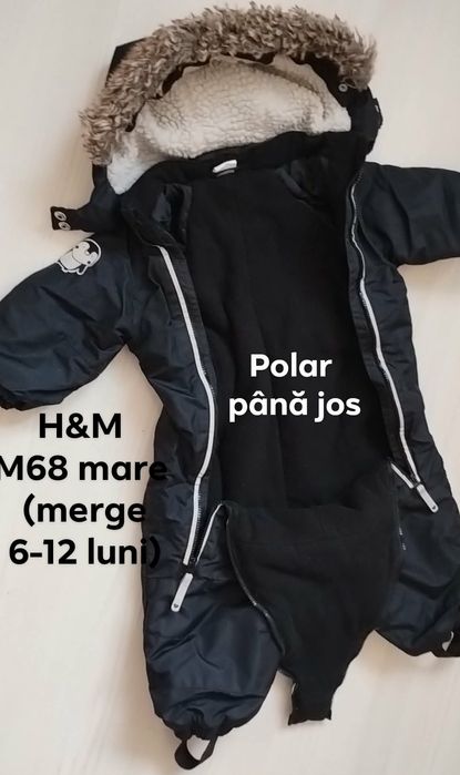 Lot băiețel 6-12 luni (combinezon, mănuși, căciula , ghetuțe