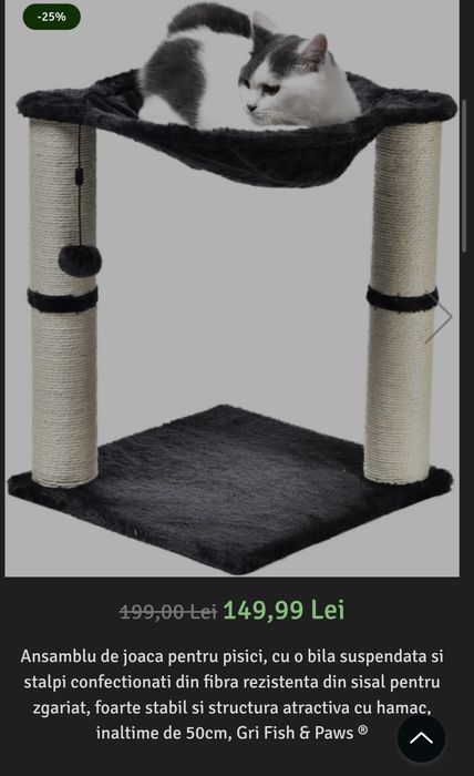 Ansamblu de joacă pentru pisici