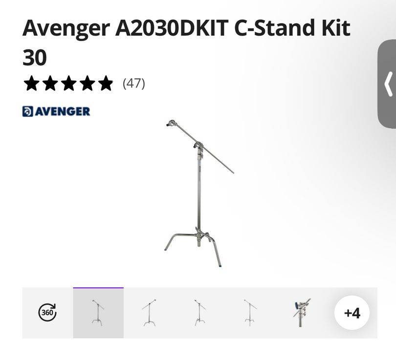 Avenger A2030DKIT C-Stand Kit 30