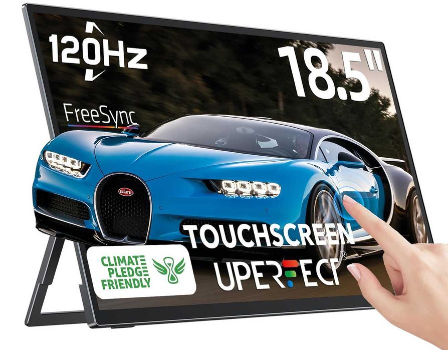 Преносим монитор UPERFECT 18.5 инча 1920x1080p 120Hz Touchscreen