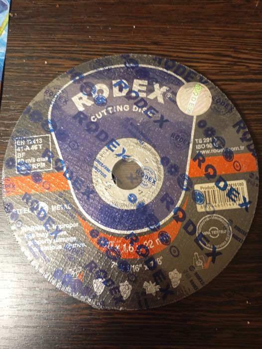 Диски отрезные по металлу Rodex 180х1.6х22мм
