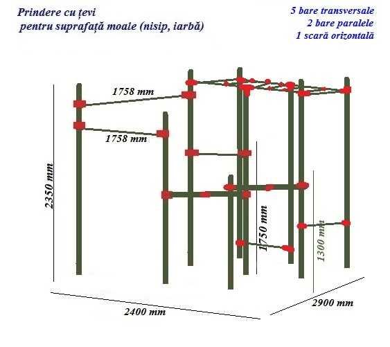 Complex bare tracțiunI+paralele+scara -workout- CALISTHEQBAR (România)