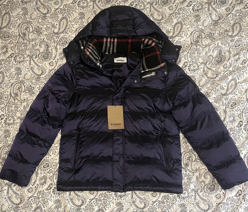 Geacă Burberry puffer, bleumarin, mărime M