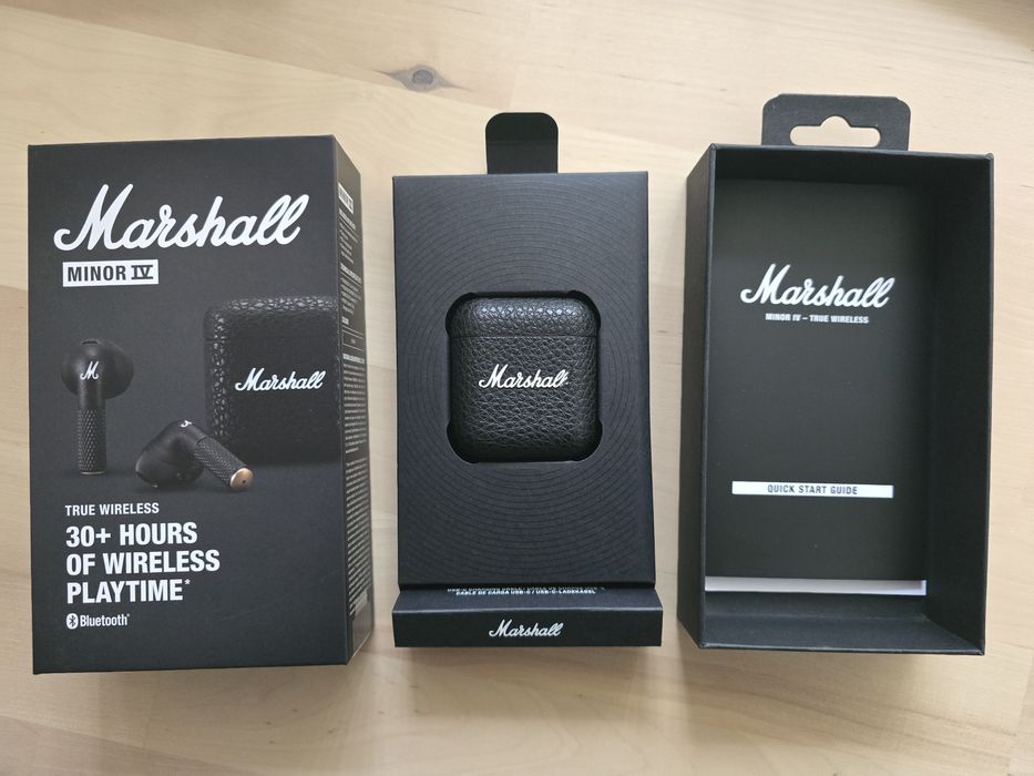 Безжични слушалки Marshall - Minor IV, TWS, черни