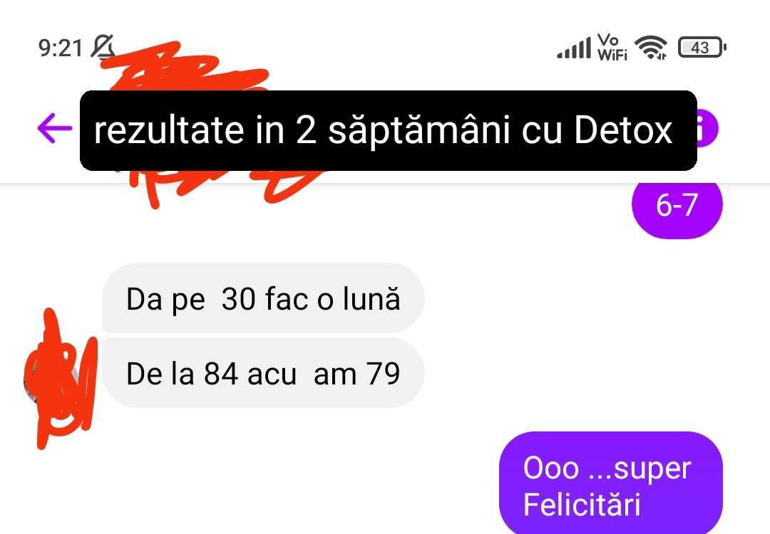 Ceai de slăbit Detox  ForX5 din reprezentanți