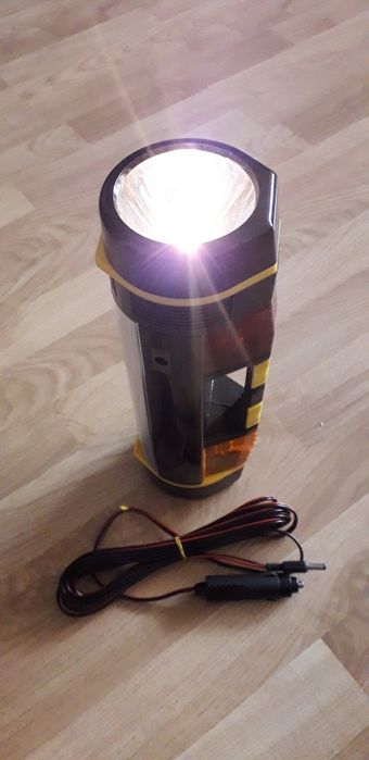 Lanterna lampa fluorescenta semnalizare luminoasa si sonora