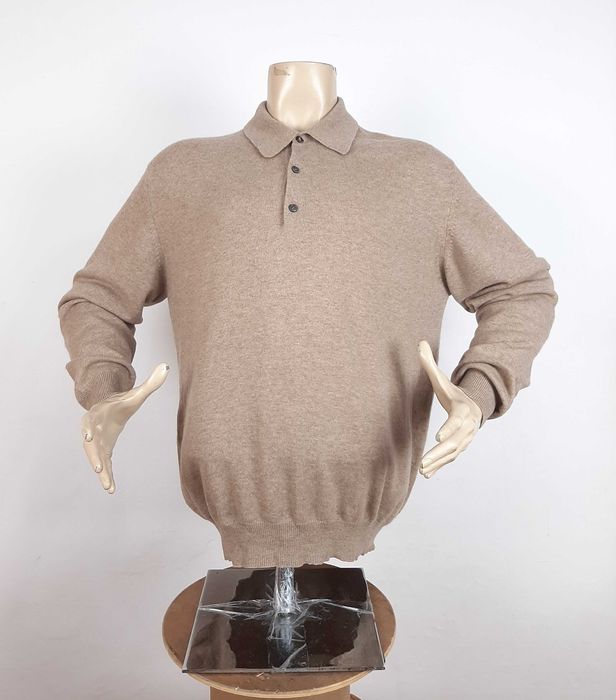 Lodenfrey Polo Sweater - Мъжки пуловер от 100% кашмир размер XL