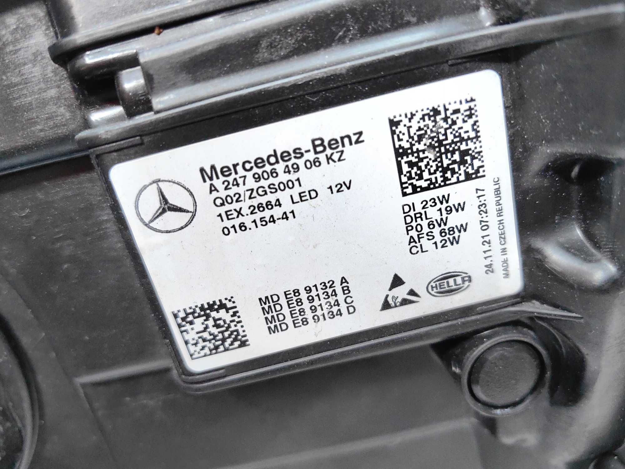 Оригинални  фарове Мерцедес 247 ГЛА   Mercedes GLA W247  Multibeam Led