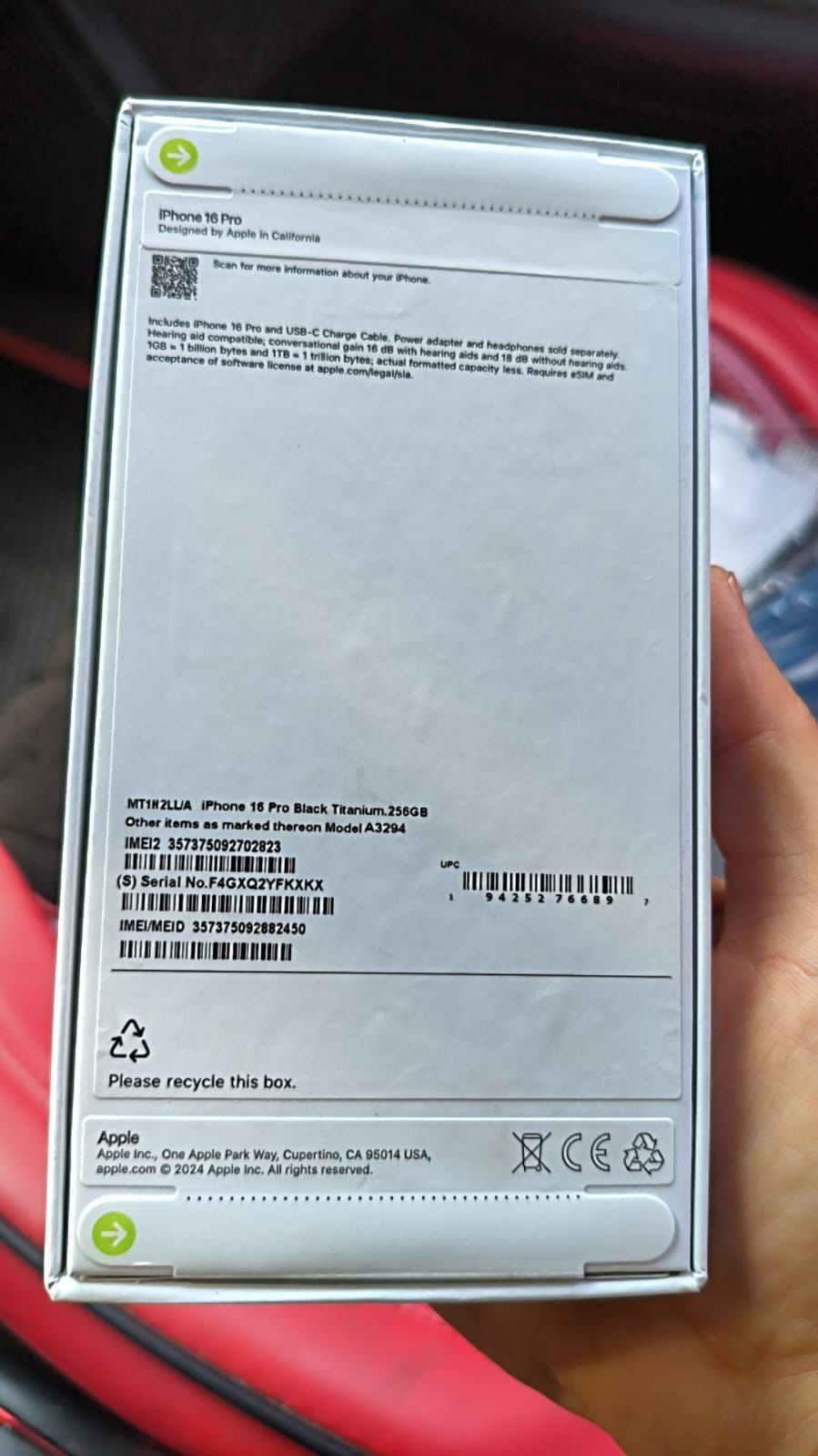 iPhone 16 pro, 256 gb, дубликат, программа iOS 18