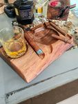 Арт пепелник за пури с място за чаша