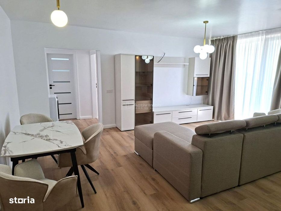 Bloc Nou 2 Camere Etaj 1 mobilat utilat si loc de parcare