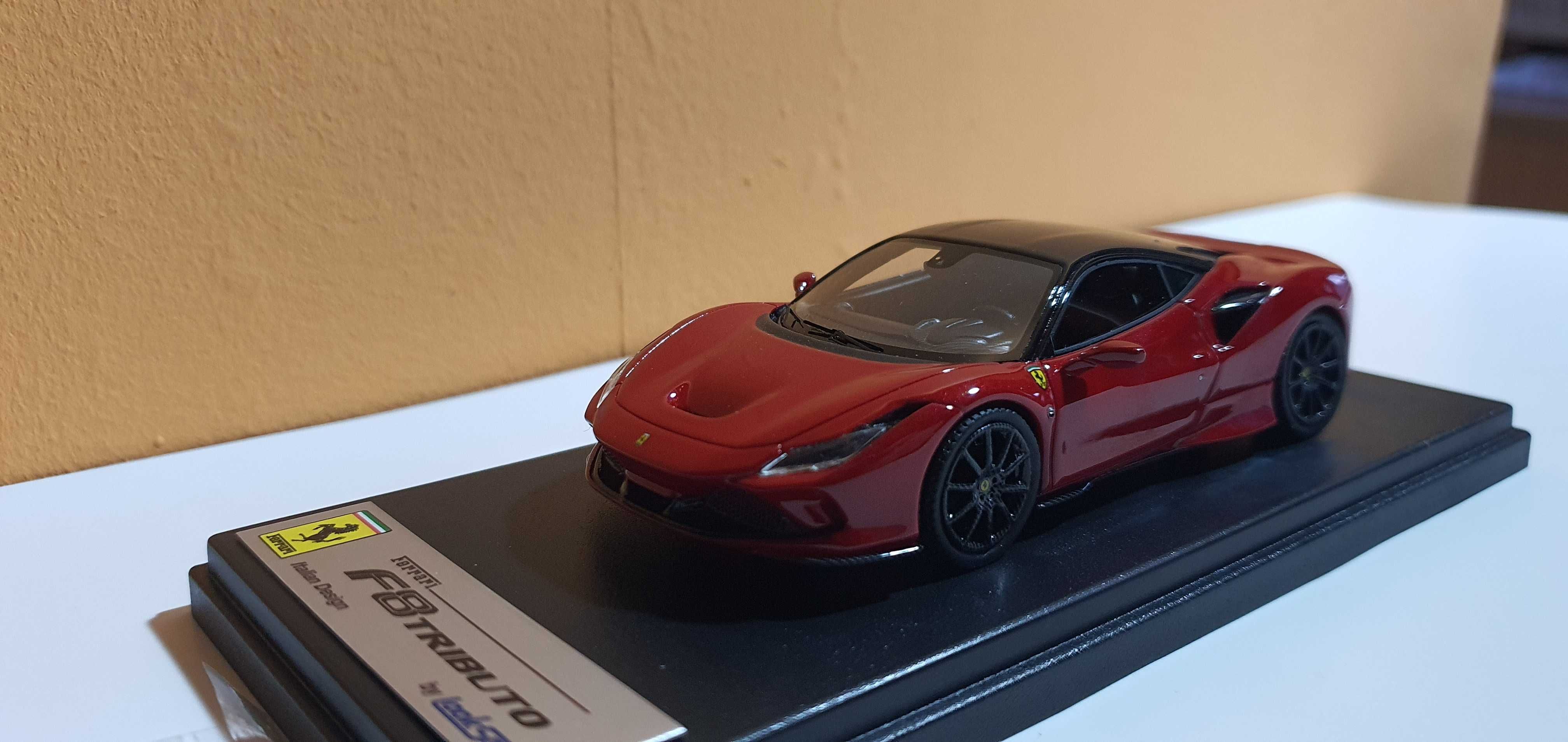 Macheta Looksmart 1:43 Ferrari F8 Tributo Rosso Corsa/Black MY2020