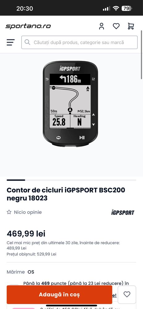 Vând Ciclocomputer IGPSPORT