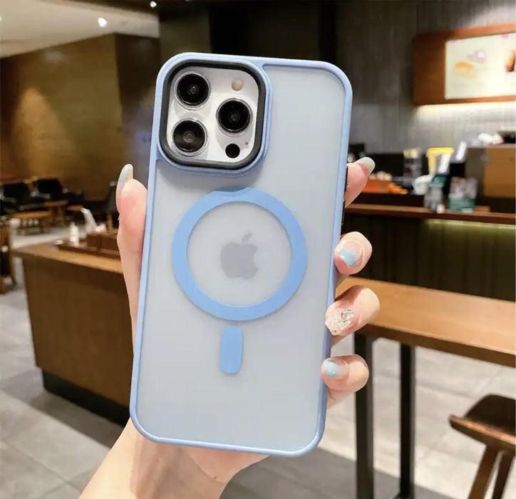 IPHONE 13/14/15/16e/16/PRO/MAX/PLUS Husa Magsafe Colorata Spate Anti A