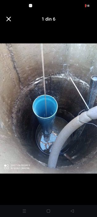 Foraje puțuri cu țeava pvc ,denisipări,adânciri fantani