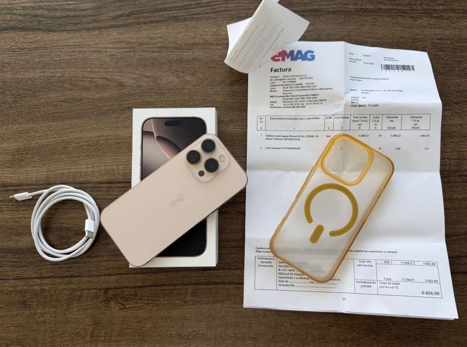 iphone 16Pro 256Gb Neverlock Desert Full box + Garantie