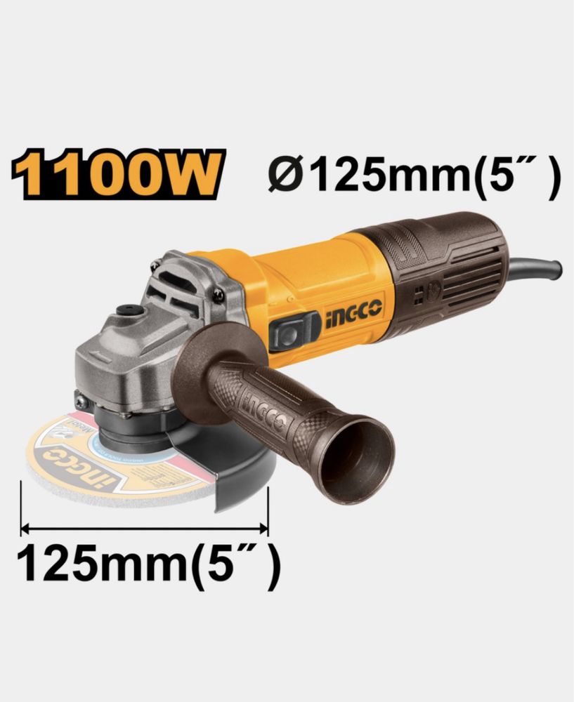 Угловая шлифовальная машина INGCO 1100w