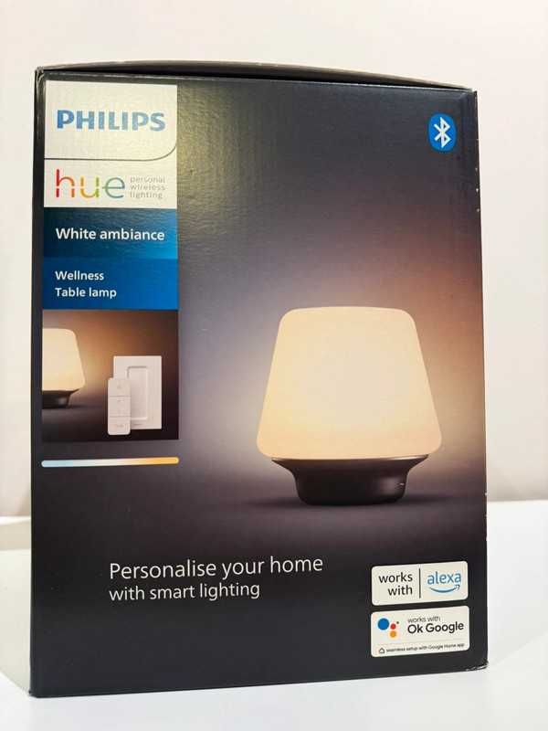 Veioza Philips Hue Wellness BT 6W 800lm White Ambiance