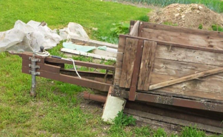 Remorcă tractor / pas / cărucior lemne