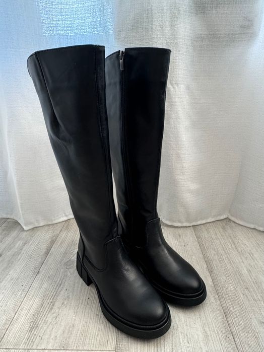 Ботуши, кожени, демисезонни