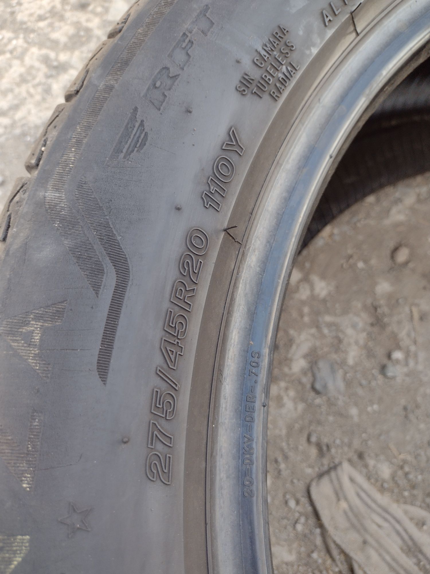 Спорт пакет 275/45/20+305/40/20 Bridgestone Alenza dot4818