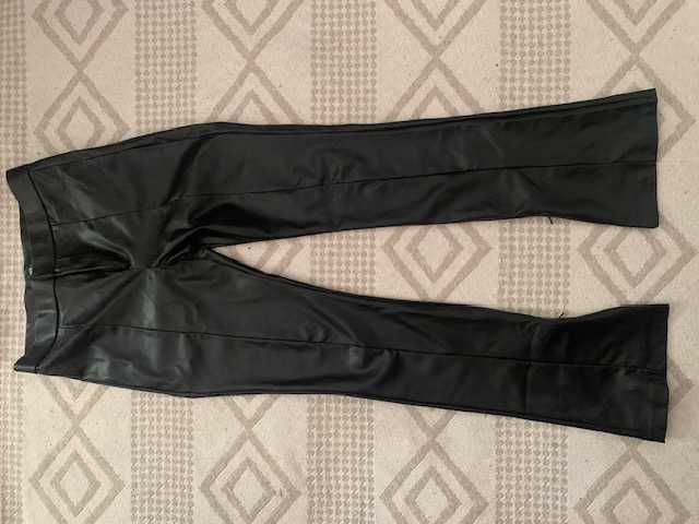 Pantaloni dama imitatie piele neagra noi marime 38