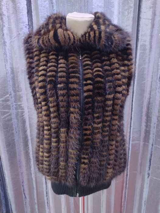 Норковая безрукавка