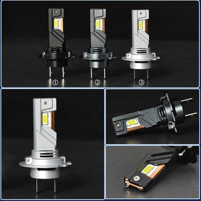 Комплект 2 LED крушки, H7, Plug And Play, 13000 Lm,12V, 2 x 35W, 6500К