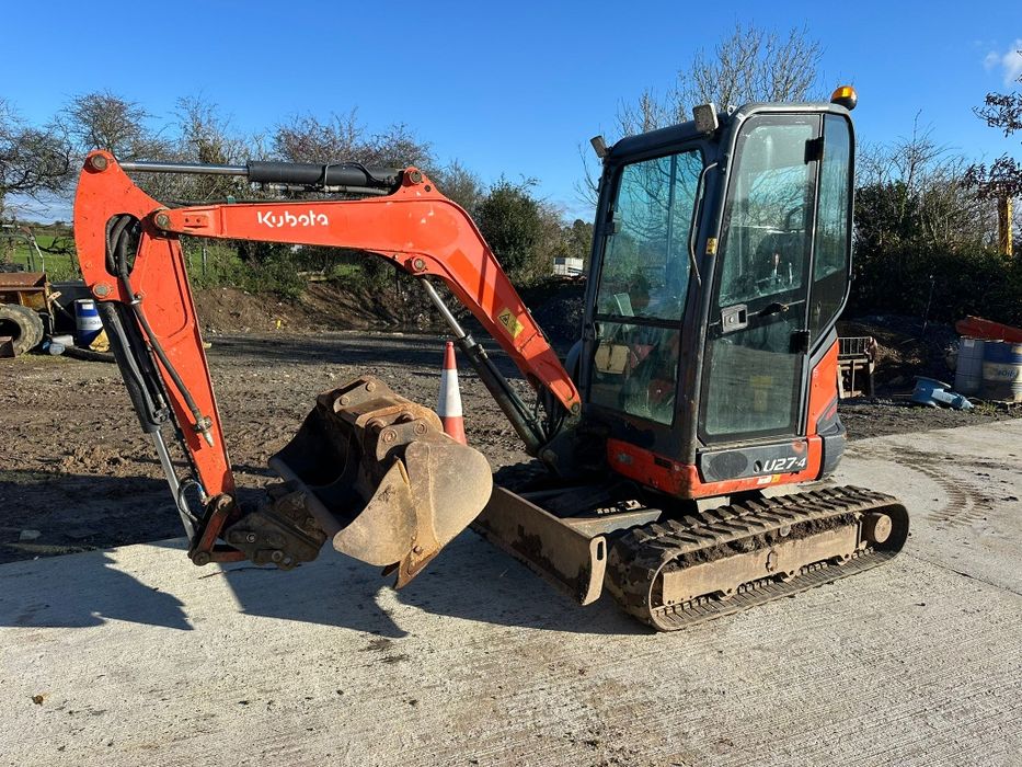 Vând miniexcavator kubota u27 An 2017