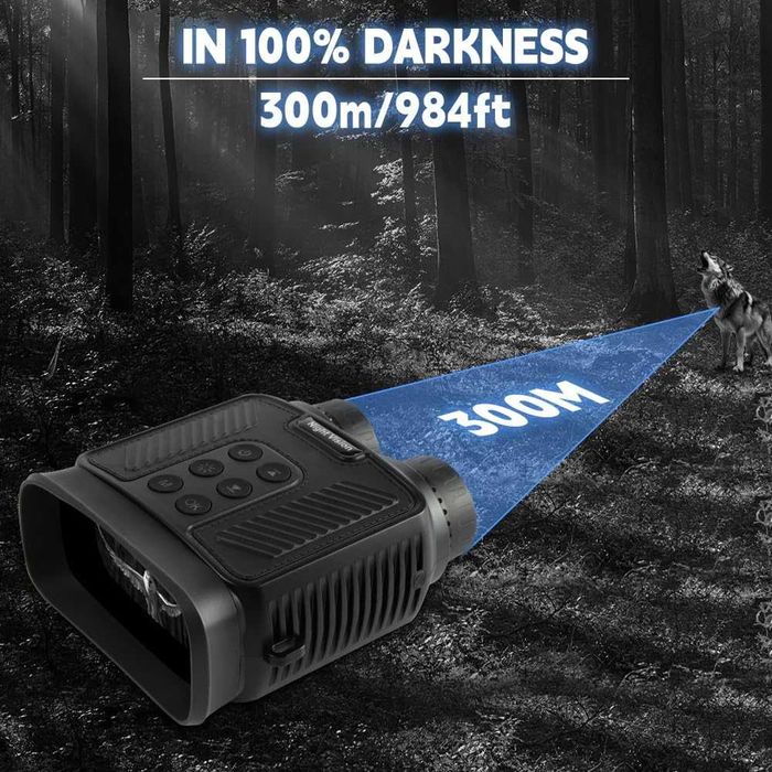 Binoclu cu vedere nocturnă în infraroșu 4K,32 GB, zoom8X,det mișcării