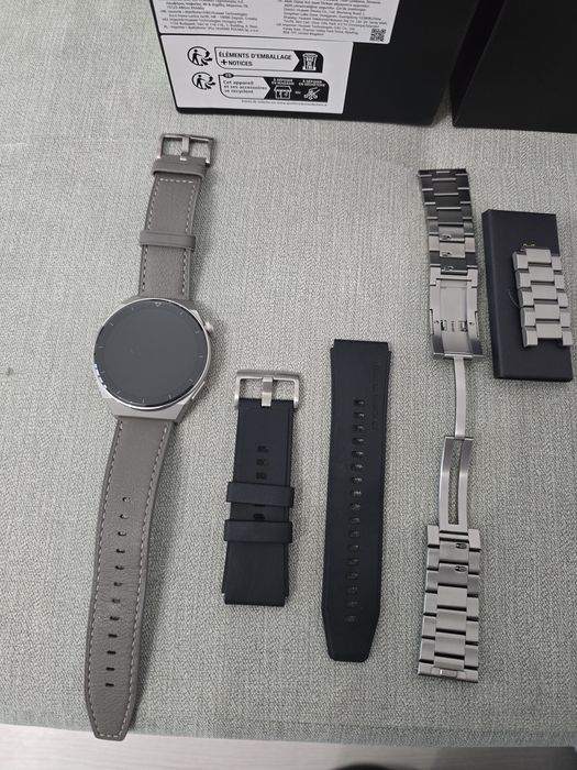 Ceas smartwatch Huawei GT 3 PRO Titan NOU + 2 curele originale Huawei
