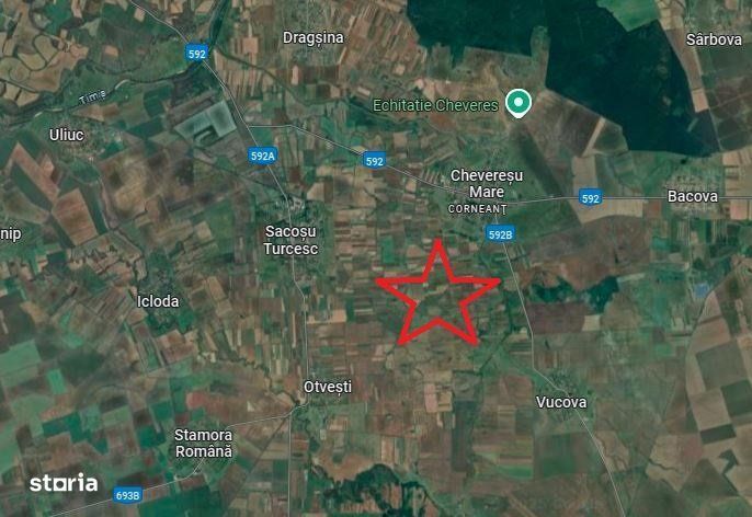 TIMIS - Cheveresu Mare, 44.5 hectare de teren agricol