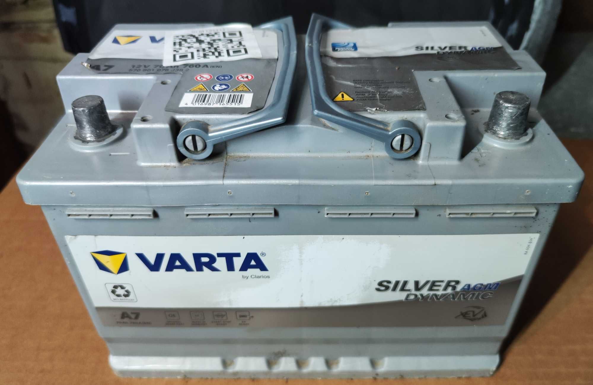 Аккумулятор VARTA AGM Silver Dynamic A7 (E39) 70 Ач.