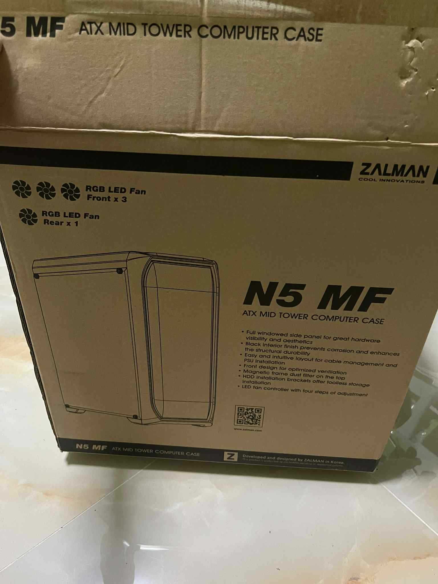 Кутия за компютър  ATX - N5 MF - 4 x 120mm Fixed RGB ЧИСТО НОВА
