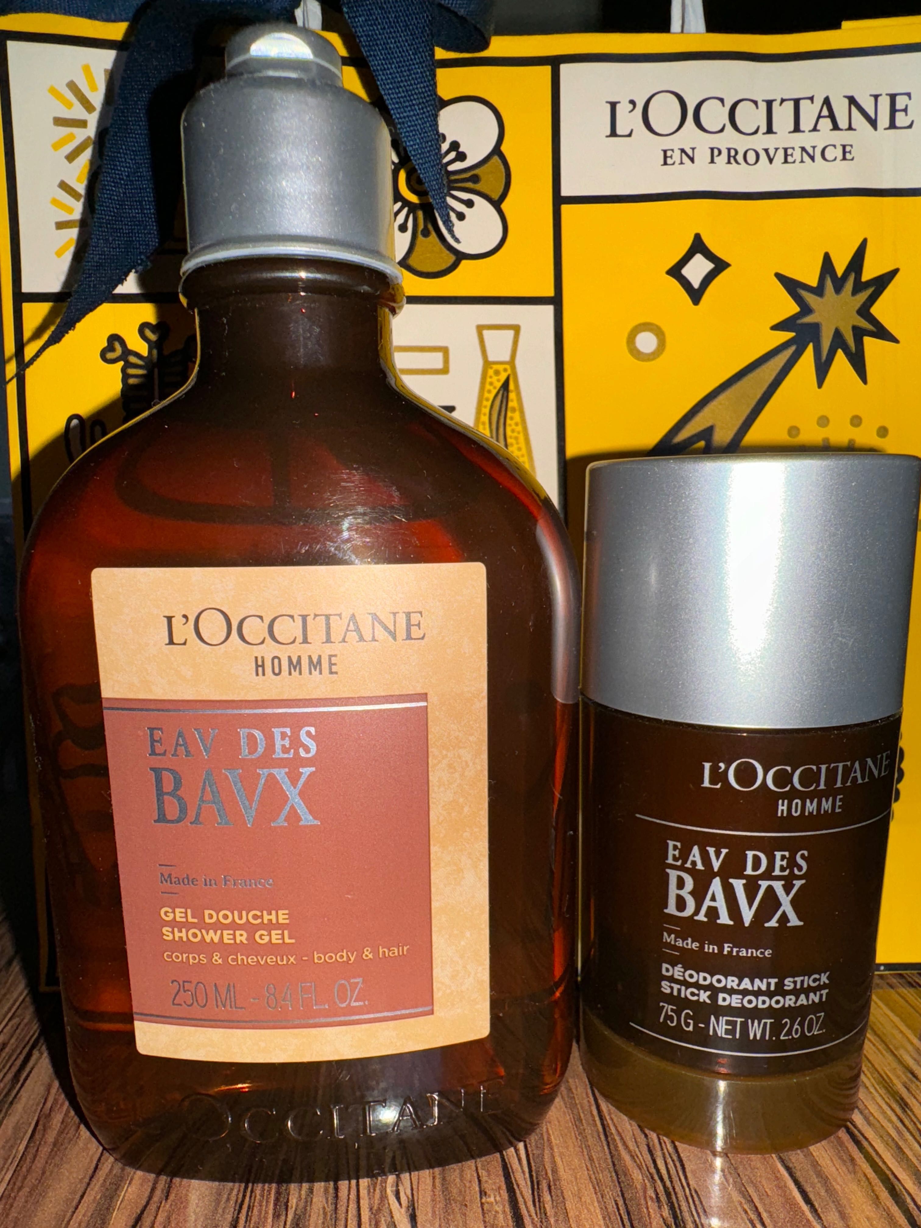 Продаю мужской набор Loccitane новые гель для душа и дезодорант