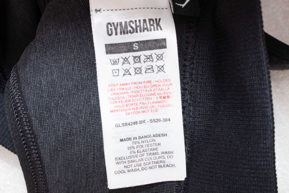 Gymshark оригинален дамски топ сив камофлаж спортен сутиен бюстие S