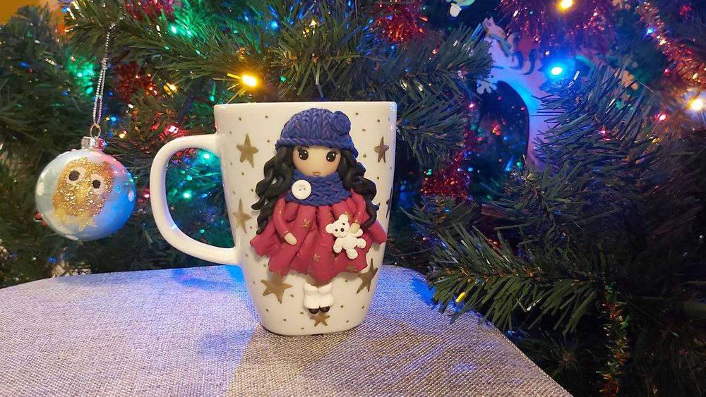 Cadou Craciun fetite, sotie iubita cana papusa handmade