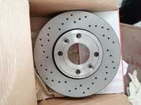 Discuri de Frana + Placute Brembo Perforate si Ventilate Dacia Logan