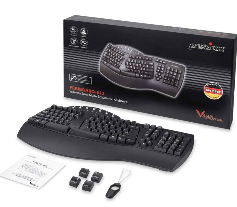 Tastatura ergonomica Perixx PERIBOARD 612 wireless