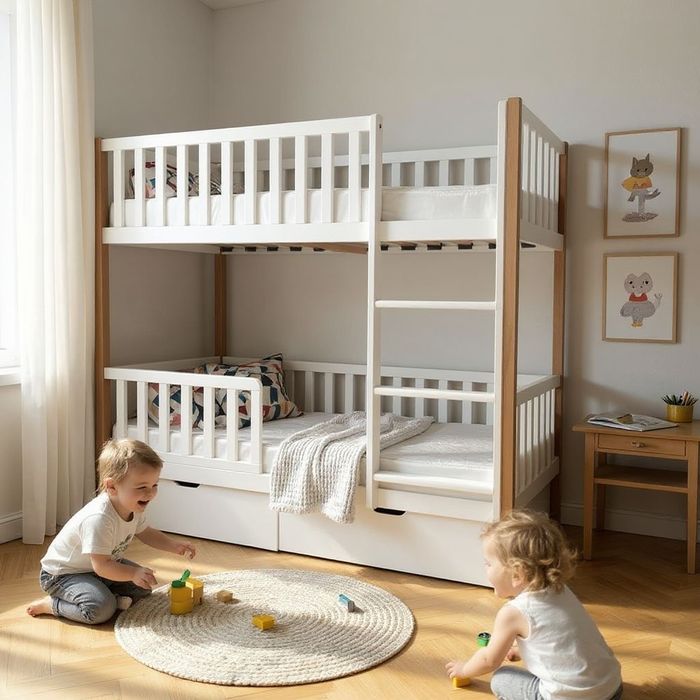 Ikki qavatli bolalar krovatlari — farzandingiz uchun xavfsiz va qulay