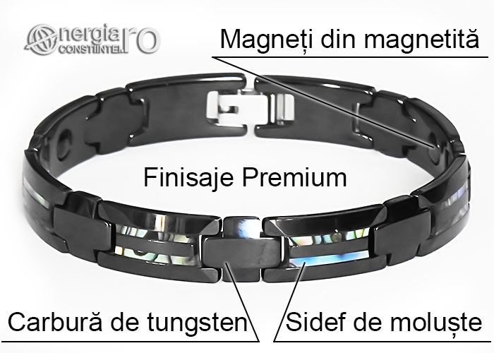 Brăţară Magnetică Energetică Tungsten - cod BRA039