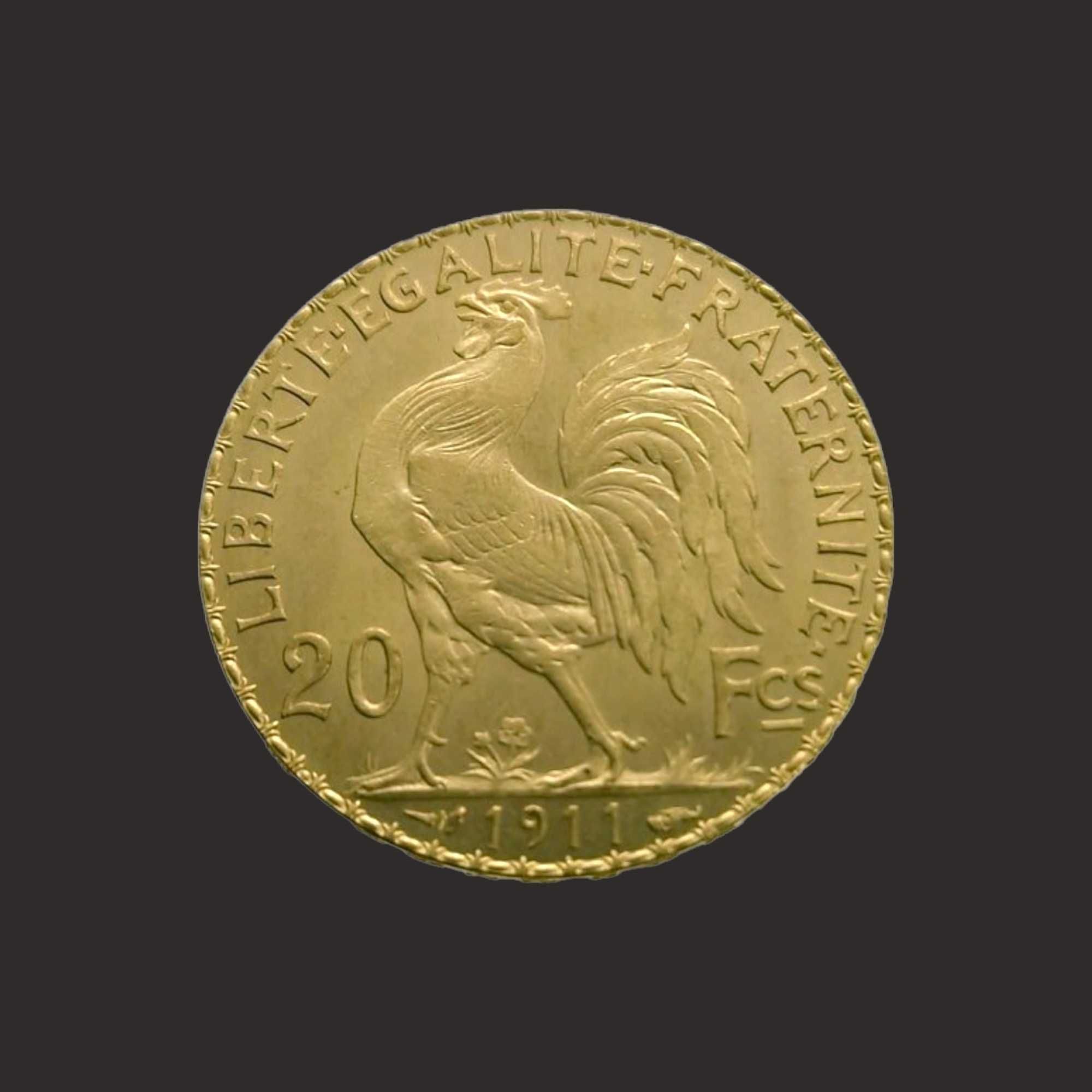 Moneda 20 franci francezi, Marianne, aprx.6,45gr. TVA 0%